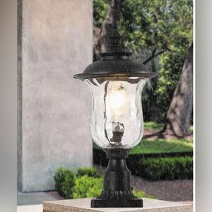 Dalksdci Outdoor Post-light Exterior Pillar Light W/3inch Pier Mount Base